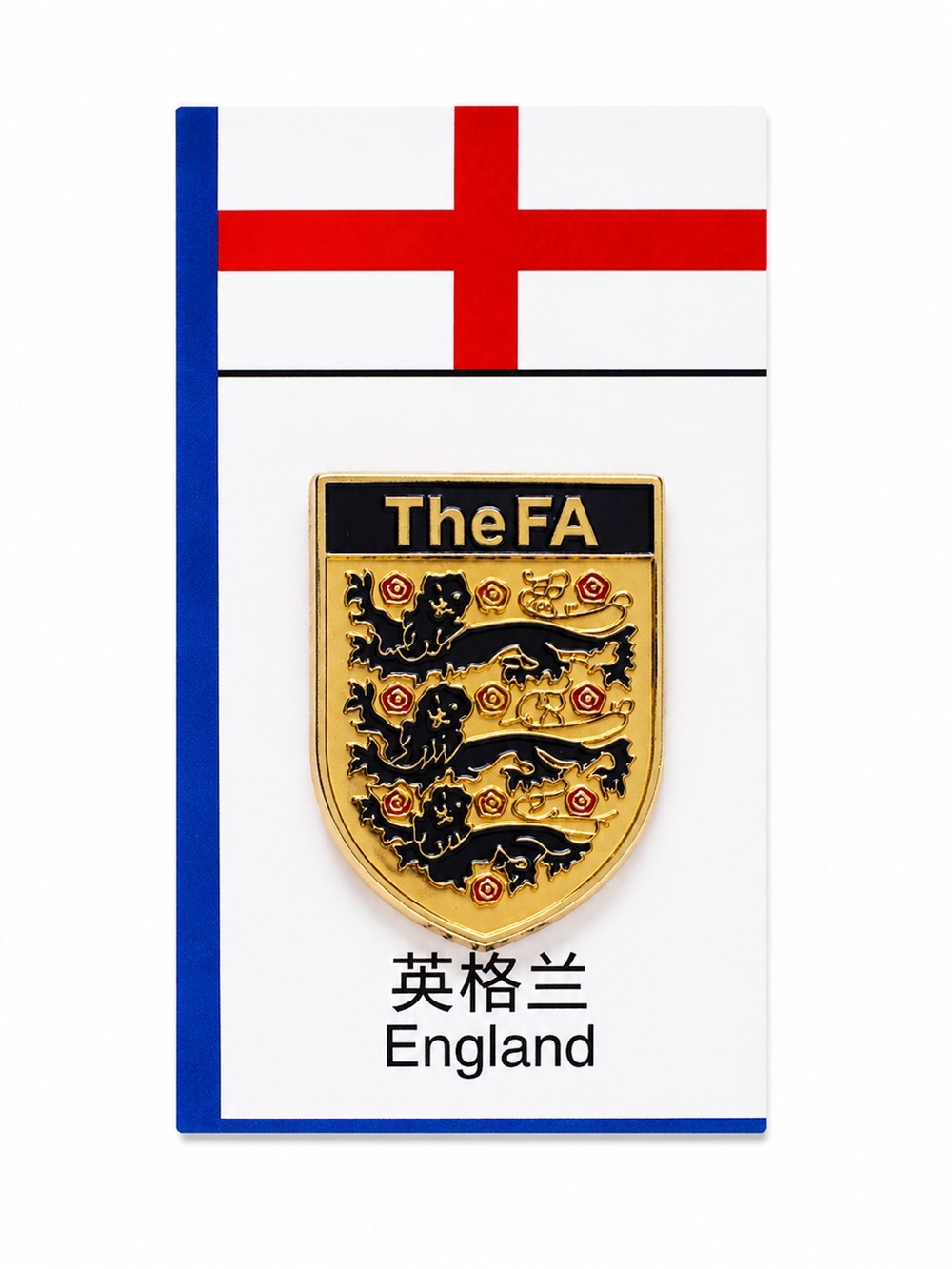 The FA England Gold Crest Enamel Pin